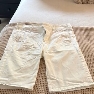 White Women’s Bermuda Shorts